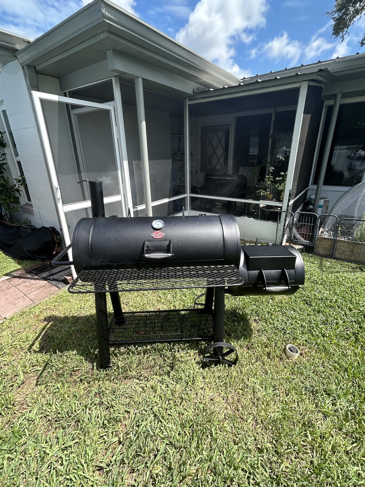 Char-Griller Competition Pro Barrel Grill and Offset Smoker with Side Fire Box, 1,010 Cooking Square Inches customer photo 2