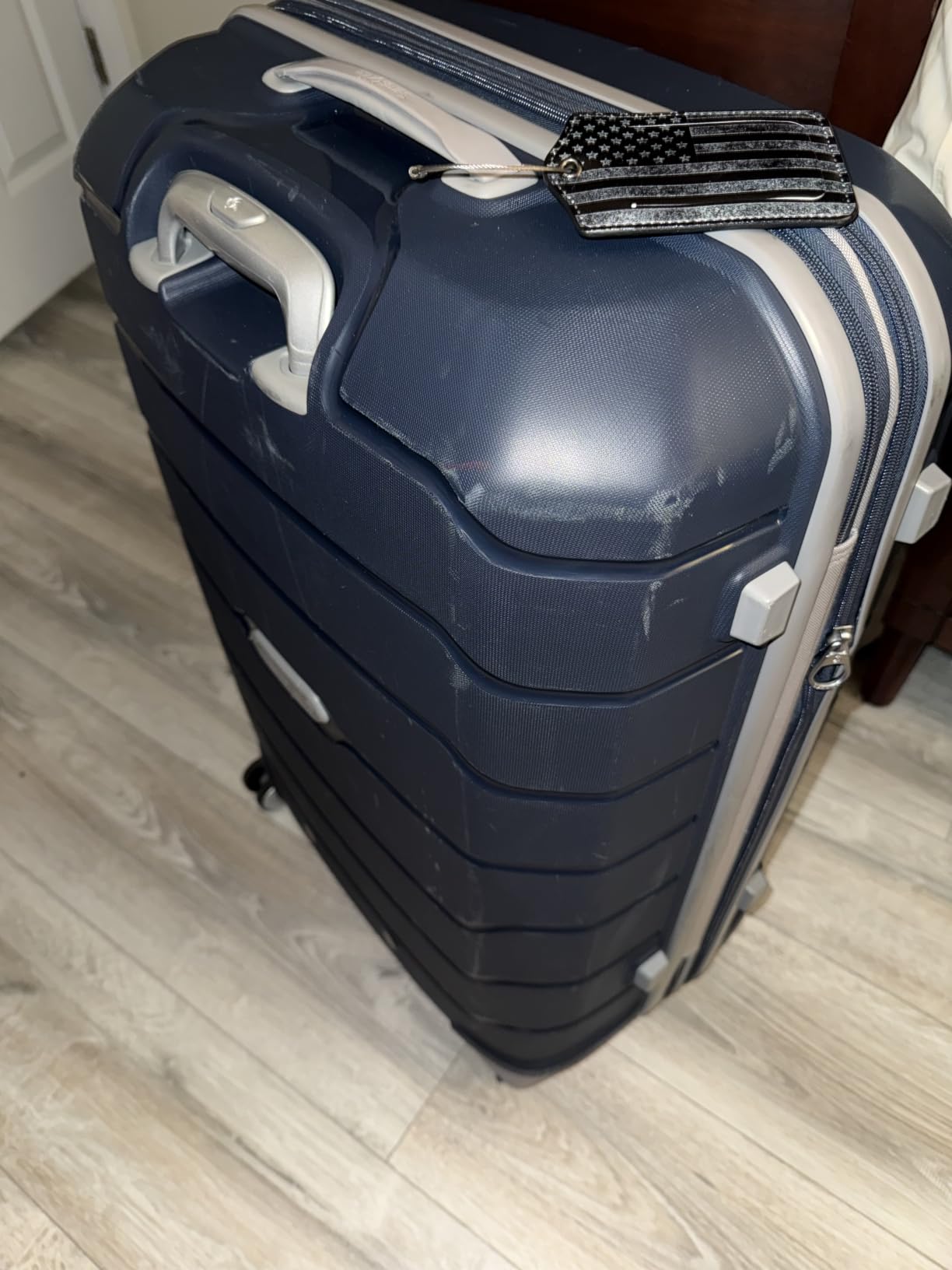 Samsonite Freeform Hardside Carry-On Luggage with Spinner Wheels - Hardshell Suitcase - TSA, Airline-Approved - Expandable Hard Shell, Smooth Rolling Wheels for Lightweight Travel, Black customer photo 2