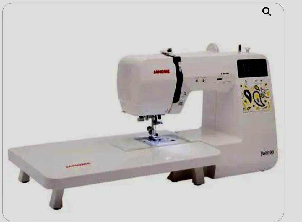 Janome JW8100 Fully-Featured Computerized Sewing Machine, 100 Stitches, 7 Buttonholes, Hard Cover, Extension Table customer photo 1