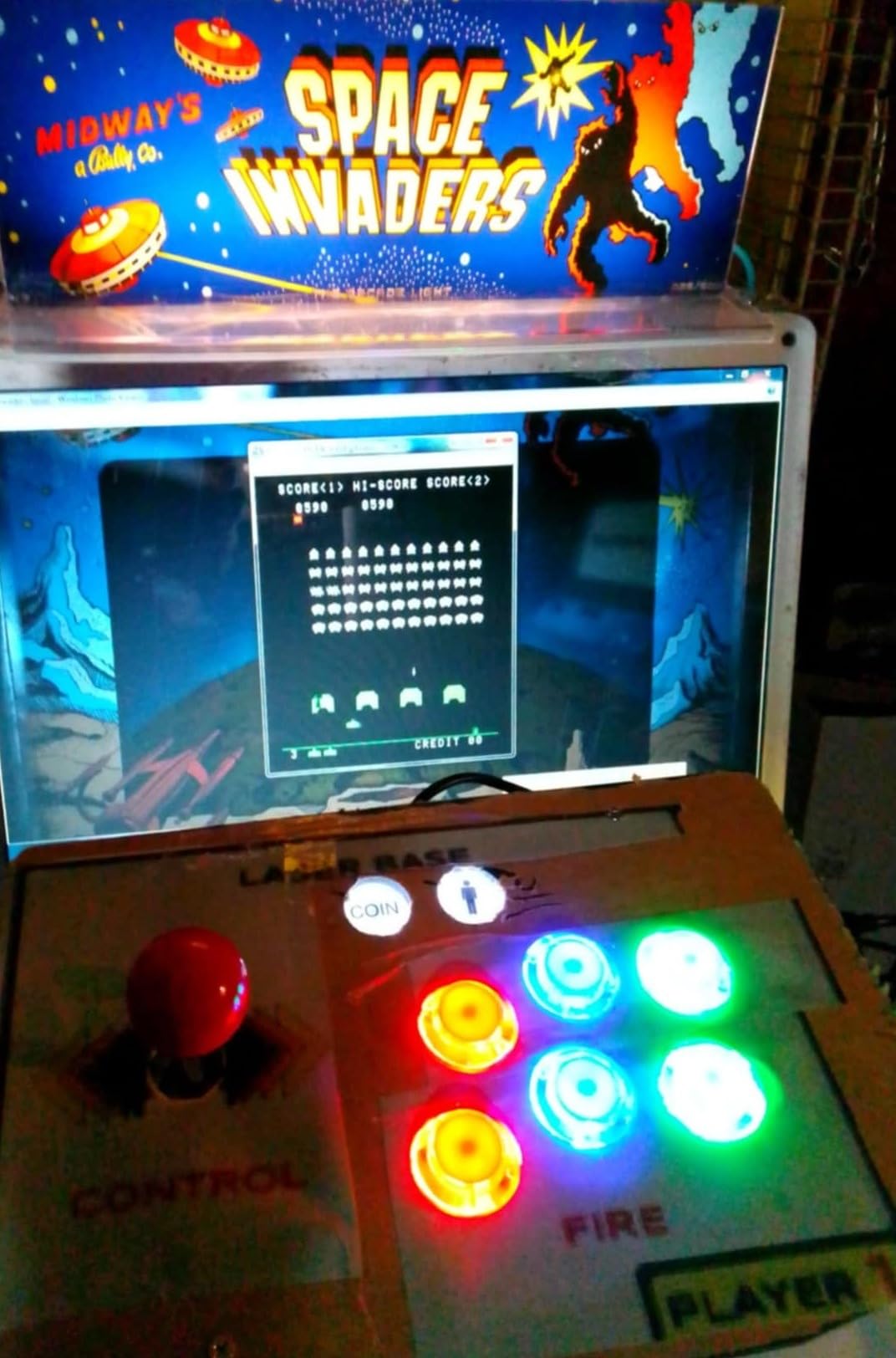EG STARTS Arcade Buttons 1 Player DIY Kit Joystick 5V LED Arcade Button for Arcade Stick PC Games Mame Raspberry pi | Included 1x Joystick Handle 1x USB Encoder Controller 10x LED Arcade Buttons For Video Games PC MAME Raspberry pi Emulator customer photo 1