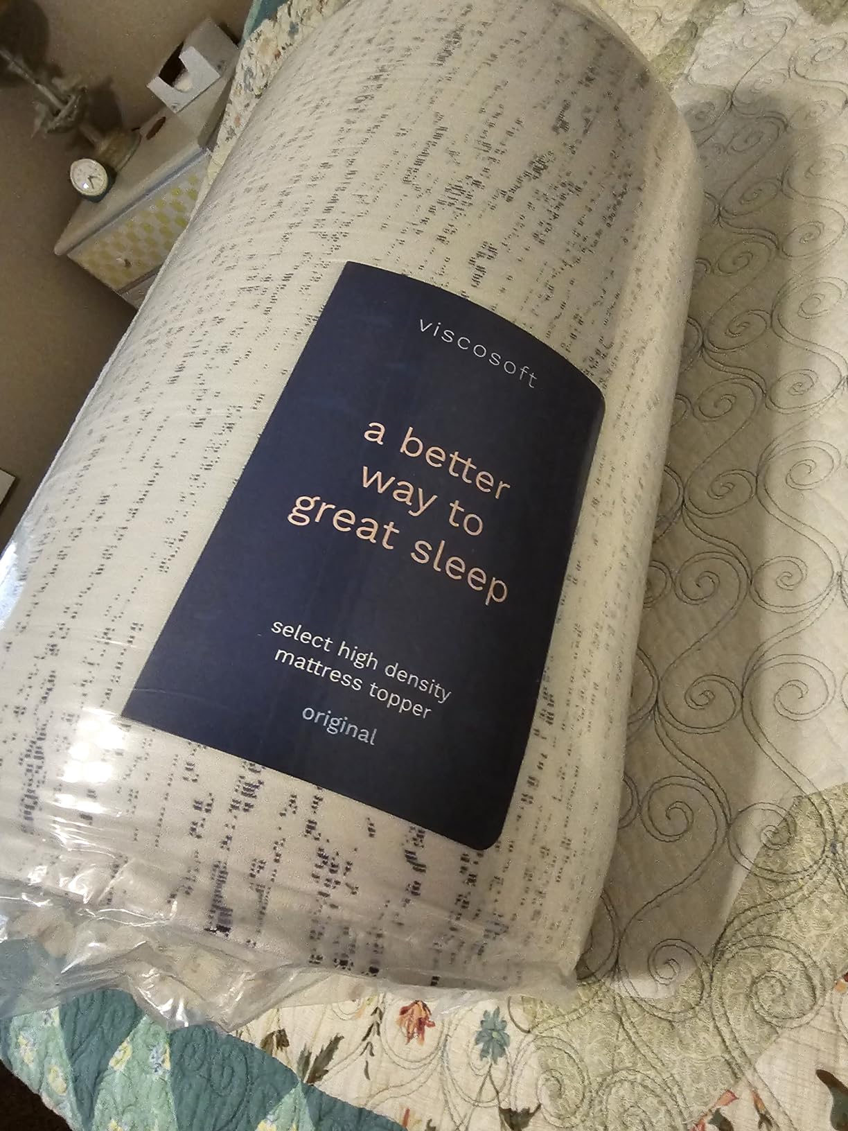 Viscosoft 3 Inch Memory Foam Mattress Topper Twin XL - College Dorm Upgrade customer photo 2
