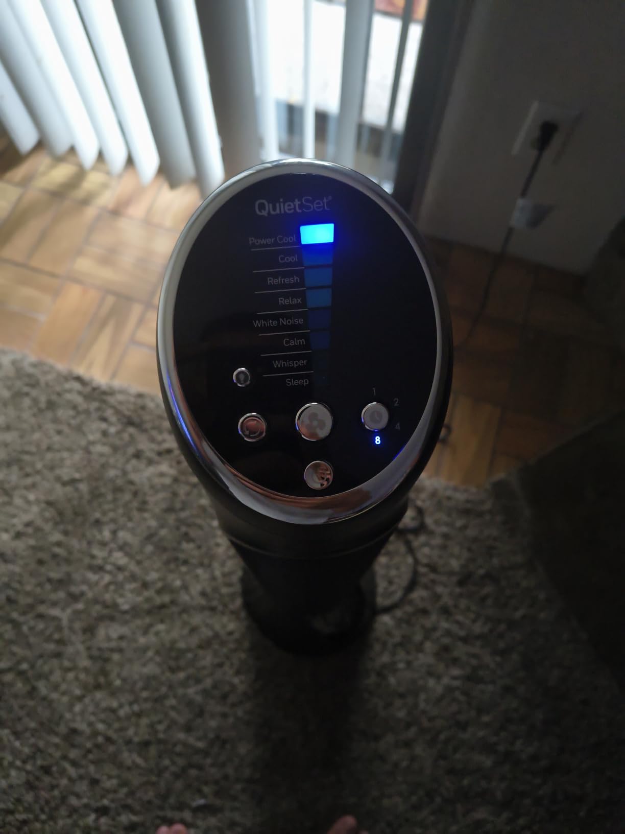 Honeywell QuietSet Whole Room Tower Fan, Oscillating Tower Fan with Remote, Black, HYF290B | 8 Enhanced Powerful and Quiet Fan Settings, Oscillating Airflow, Auto Timer, Slim Space-Saving Design with Remote Control customer photo 2