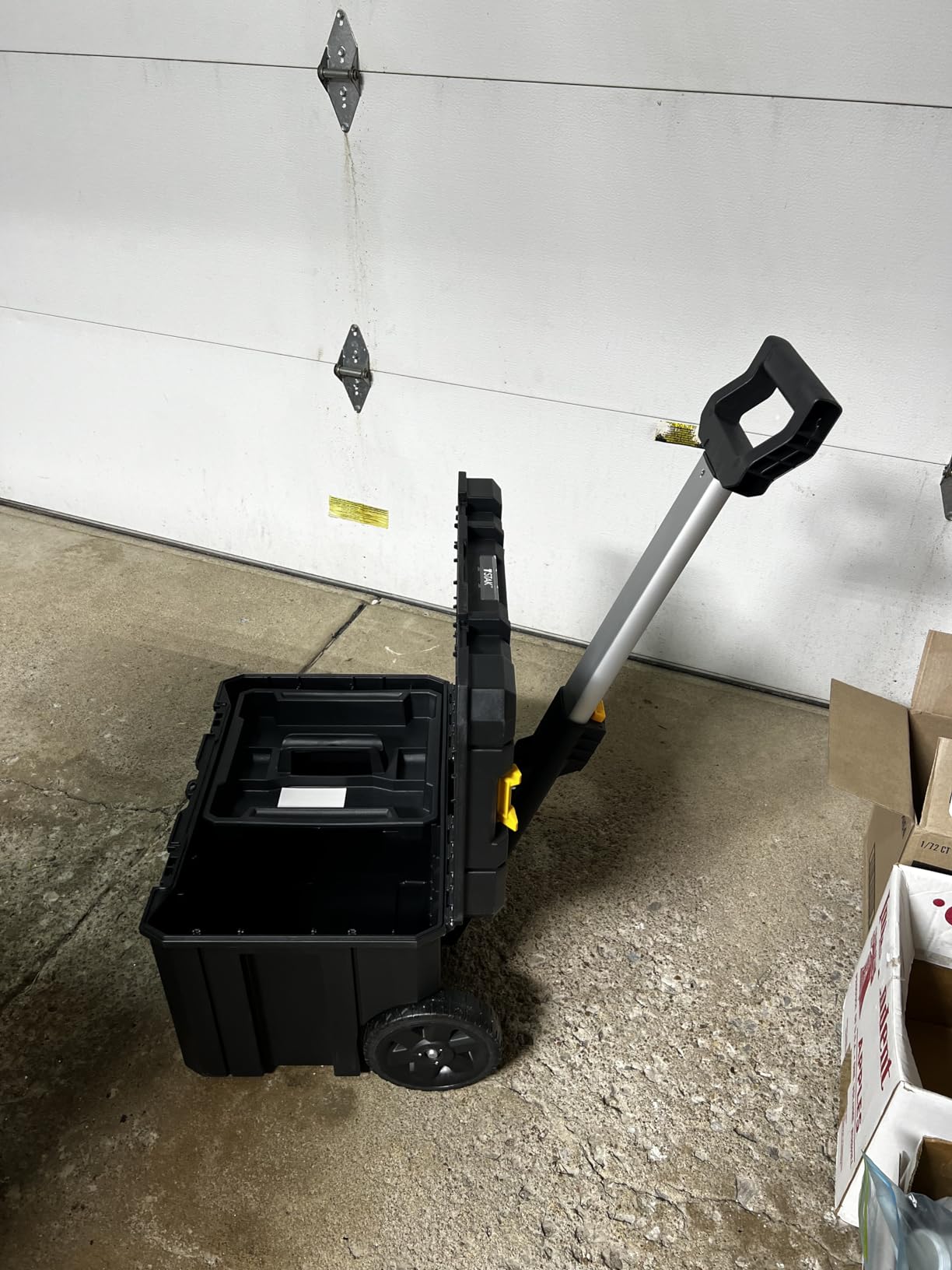 DEWALT Tool Box with Wheels Modular, Large Rolling Tool Box With Telescopic Handle, Portable Carrier Deep Stackable TSTAK Storage (DWST17820) customer photo 2