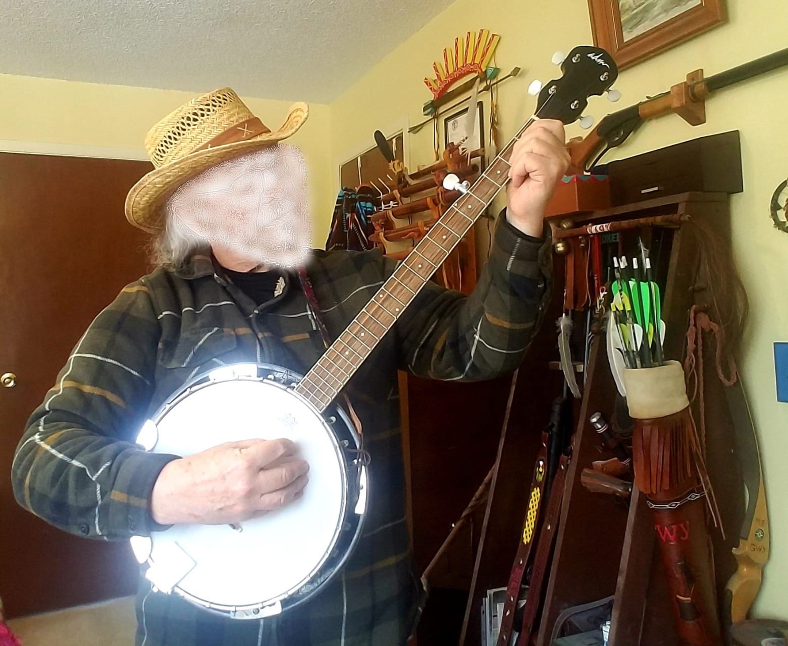 ADM 38 Inch 5 String Full Size Banjo Kit for Beginners with Resonator, Remo Drum Head, Open or Closed Back, Gift Package Free Lessons Starter Accessories for Adults Teenager, Brown customer photo 2