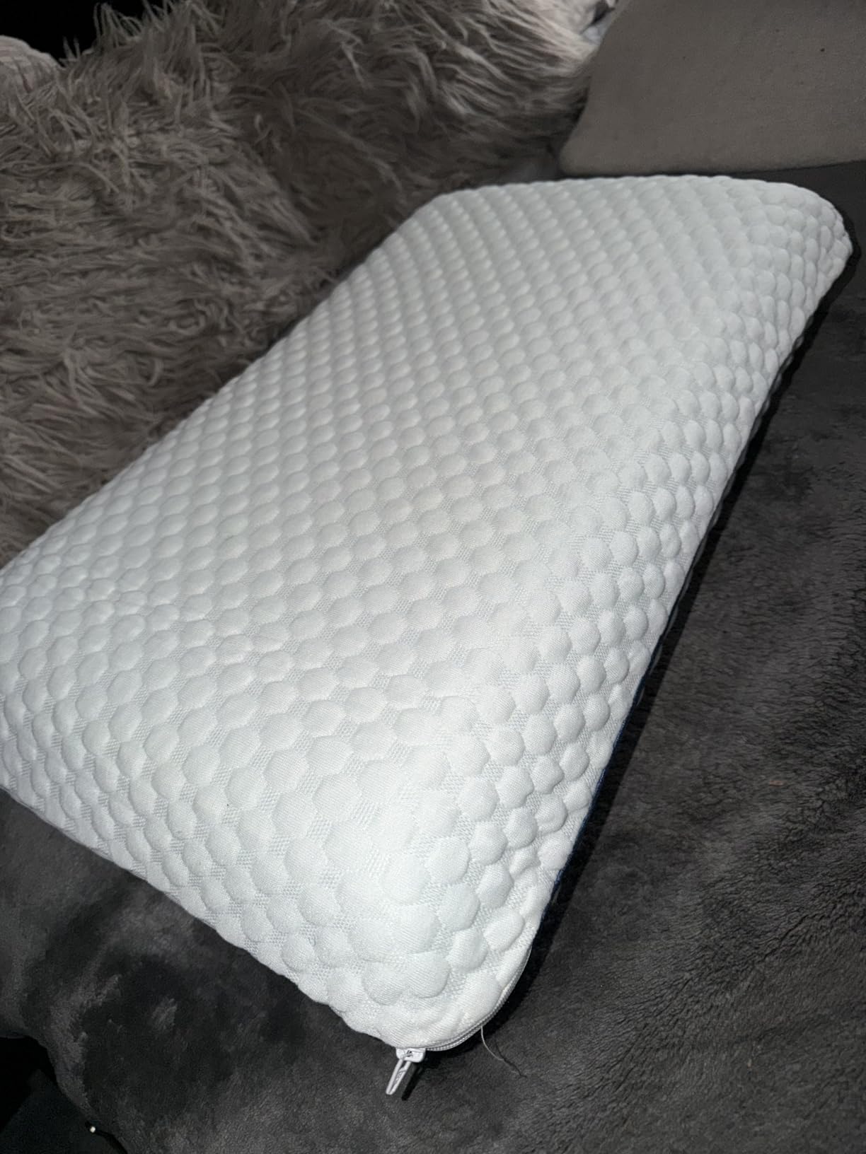 Weekender Cooling Gel Memory Foam Pillow for Sleeping - Standard Size, Ventilated Cooling Pillow for Side & Back Sleepers, Neck & Shoulder Support, Medium Firm, Washable Cover customer photo 1