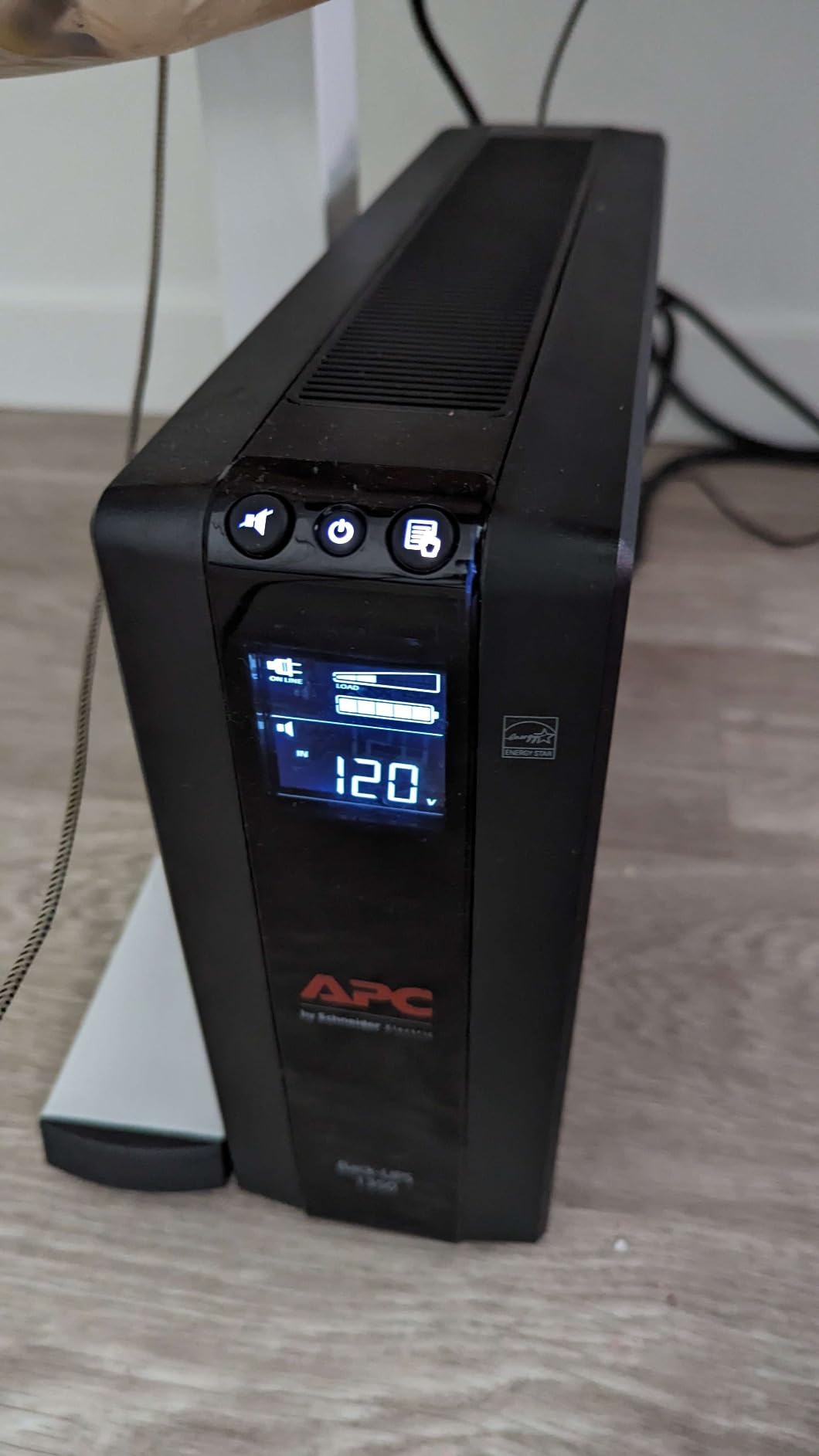 APC 1350VA/810W Pro UPS Battery Backup for Office Electronics, AVR, BX1350M | Back-UPS Pro backup battery for computers. 10 outlets, LCD, AVR, surge protect, 42-min runtime (@100W) for PCs & workstations customer photo 1