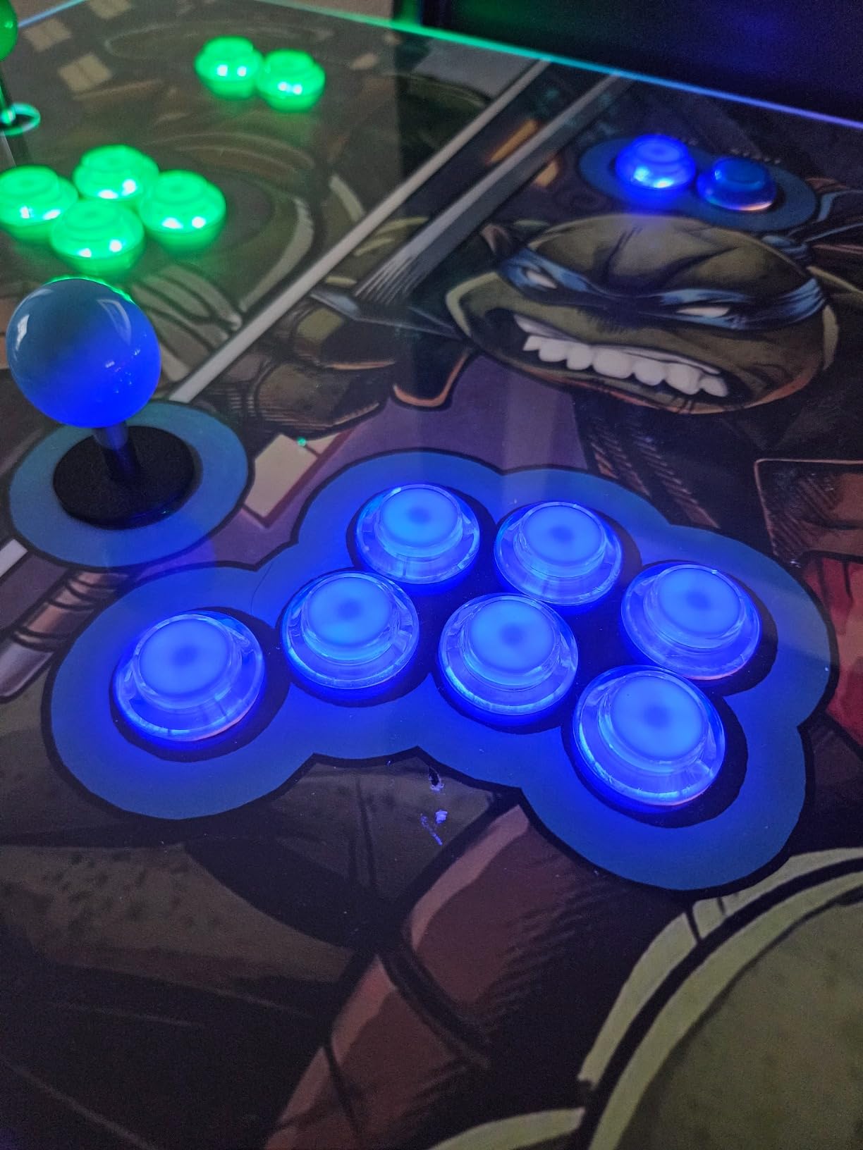 EG STARTS 4 Player Arcade Buttons & Stick for Classic Arcade DIY Kit Parts | USB Encoder To PC Controls + 4 & 8 Way Stick + 5V led Push Buttons With Video Game Consoles Mame Raspberry Pi & 4 Colors customer photo 1
