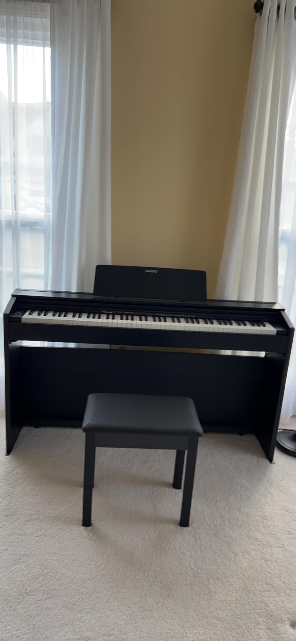 Casio PX-870 Privia Digital Piano - Black Bundle with Furniture Bench, Headphones, Instructional Book, Online Lessons, Instructional DVD, and Austin Bazaar Polishing Cloth customer photo 2