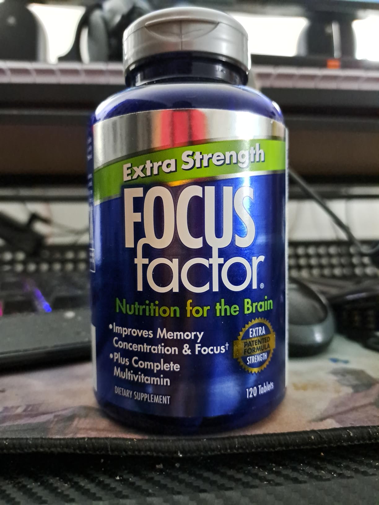 Focus Factor Adults Extra Strength, 120 Count - Brain Supplement for Memory, Concentration and Focus - Complete Multivitamin with DMAE, Vitamin D, DHA - Trusted Health Vitamins customer photo 2