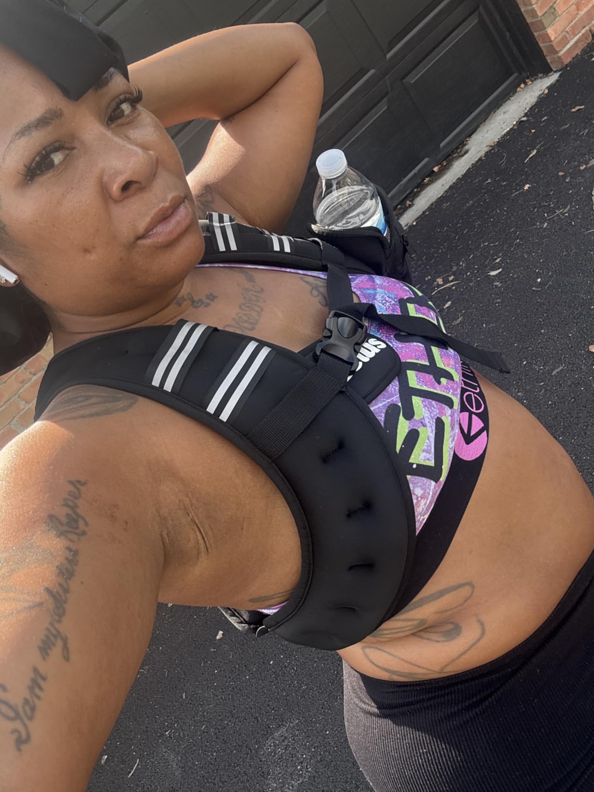 ZELUS Weighted Vest, 6lb/8lb/12lb/16lb/20lb/25lb/30lb Weight Vest with Reflective Stripe for Workout, Strength Training, Running, Fitness customer photo 2