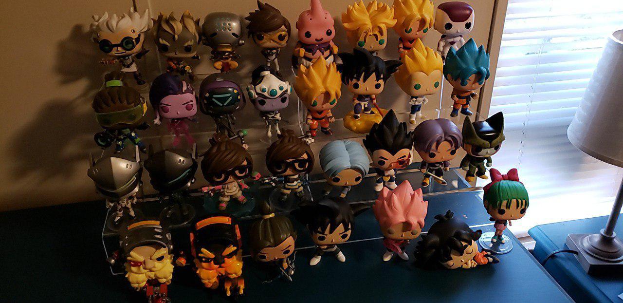 NIUBEE 4 Tier Acrylic Riser Display Stands Shelf for Amiibo Funko,12