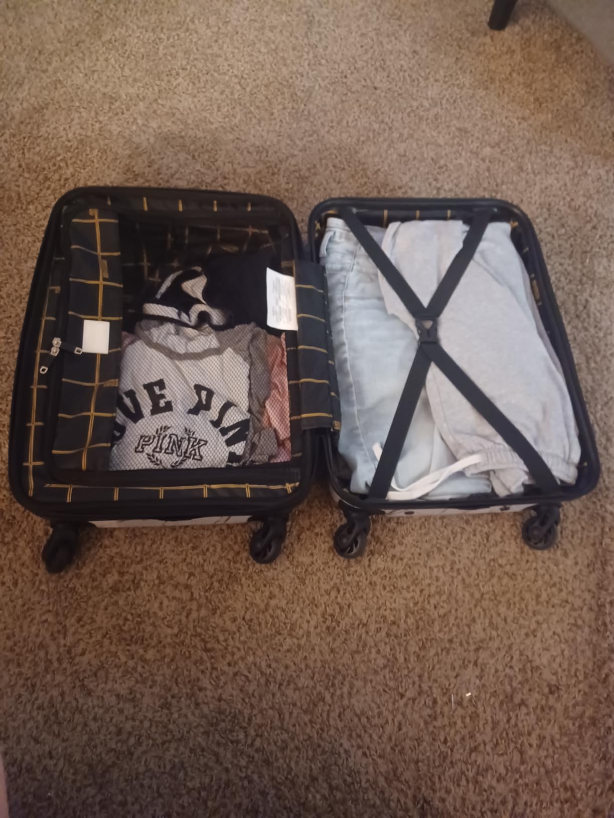 American Tourister Moonlight Hardside Expandable Luggage with Spinner Wheels, Rose Gold, Carry-On 21-Inch customer photo 1