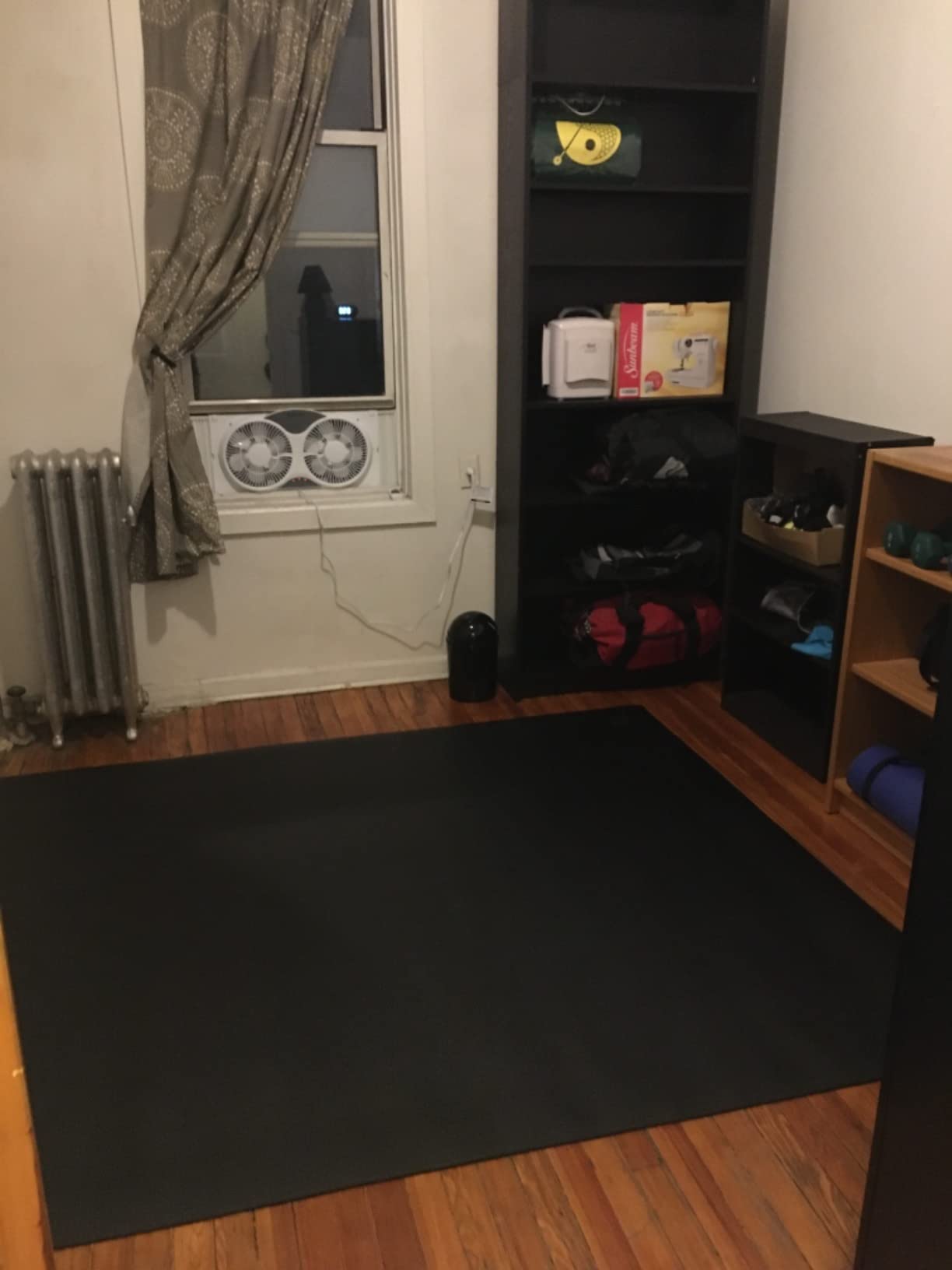 GXMMAT Extra Large Exercise Mat 8'x6' (7mm), Extra Wide Workout Mats for Home Gym Flooring, Non-Slip Thick Durable Cardio Mat for MMA, Plyo, Jump Rope, Weights, Fitness, Shoe-Friendly customer photo 2