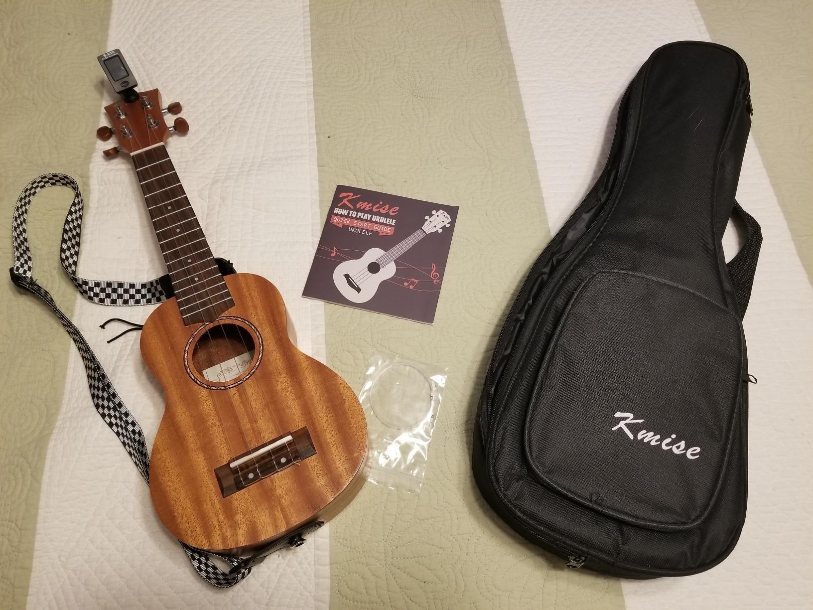 Kmise Professional Ukulele for Adult Beginner, Free Online Lesson 26 inch Tenor Mahogany Ukelele with Ukele Bundle Starter Kit Gig Bag Case, Strap, Tuner, Nylon Strings, Book, Uke Gift Choice customer photo 2