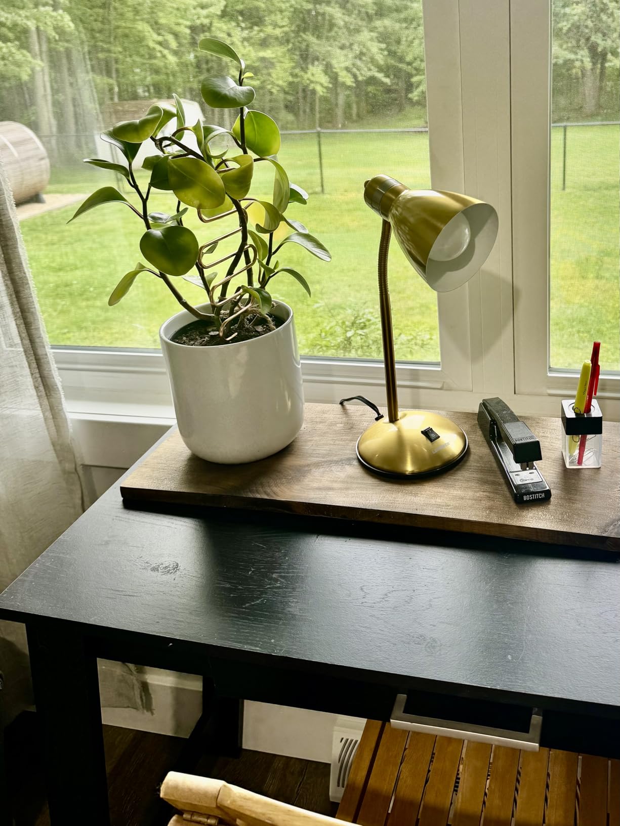 LEPOWER Metal Desk Lamp, Adjustable GooseNeck Reading Light for Bedroom | Compact & Sturdy, Space-Saving for Bedside & Dorm, E26 Table Lamp, Eye-Caring, Ideal for Study, Office, Back to School customer photo 2