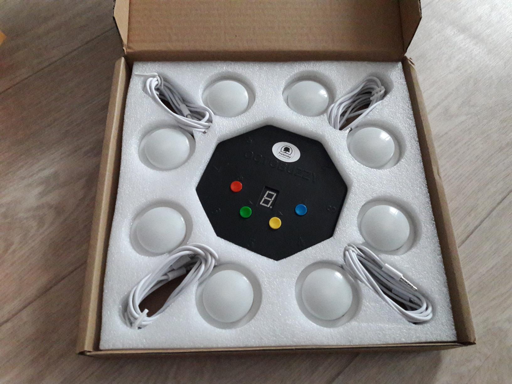 Trebisky Game Show Wired Buzzer Set, 8 LED Answer Buzzers with 3ft Cable customer photo 1