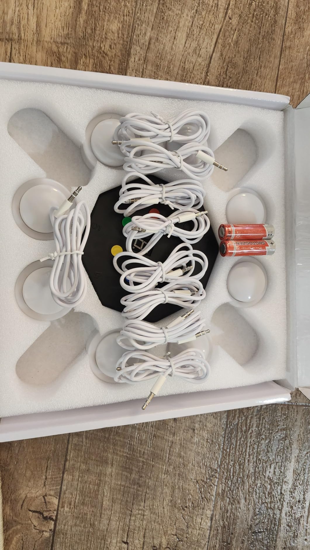 Trebisky Game Show Wired Buzzer Set, 8 LED Answer Buzzers with 3ft Cable customer photo 2