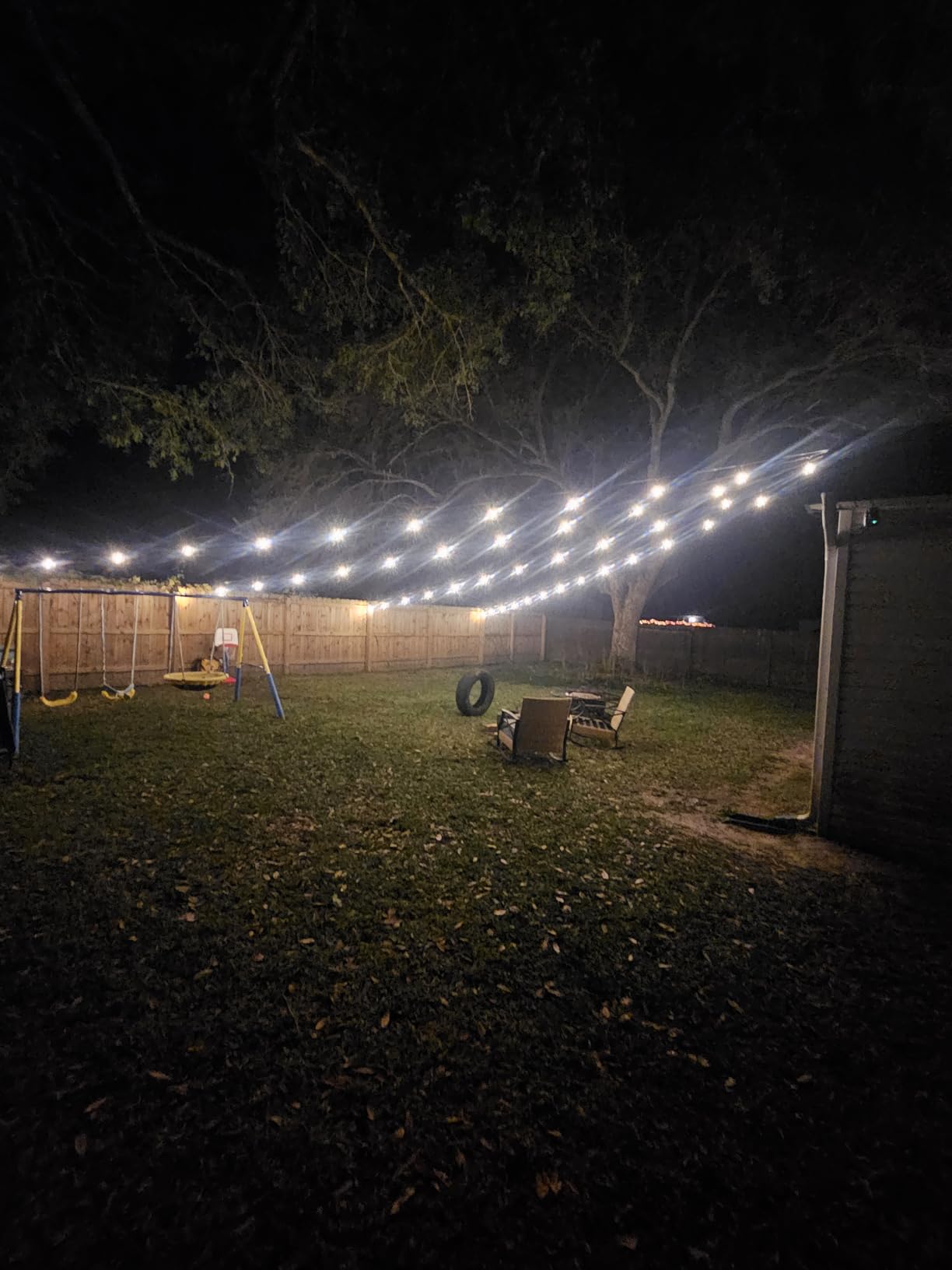 Svater 96 FT Outdoor String Lights 2W, Patio Light for Outside Waterproof | (48*2) Antique S14 Shatterproof LED Lighting, IP65 Connectable Hanging Bistro Cafe Market Warm White 2700K customer photo 2