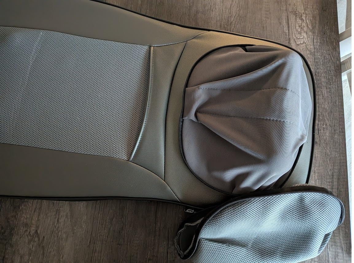 Snailax Shiatsu Neck & Back Massager with Heat Chair Pad Kneading Massage | Adjustable Neck Massage, Spot & Rolling Massage, Seat Vibration, 5/10/15 Min Timer customer photo 1