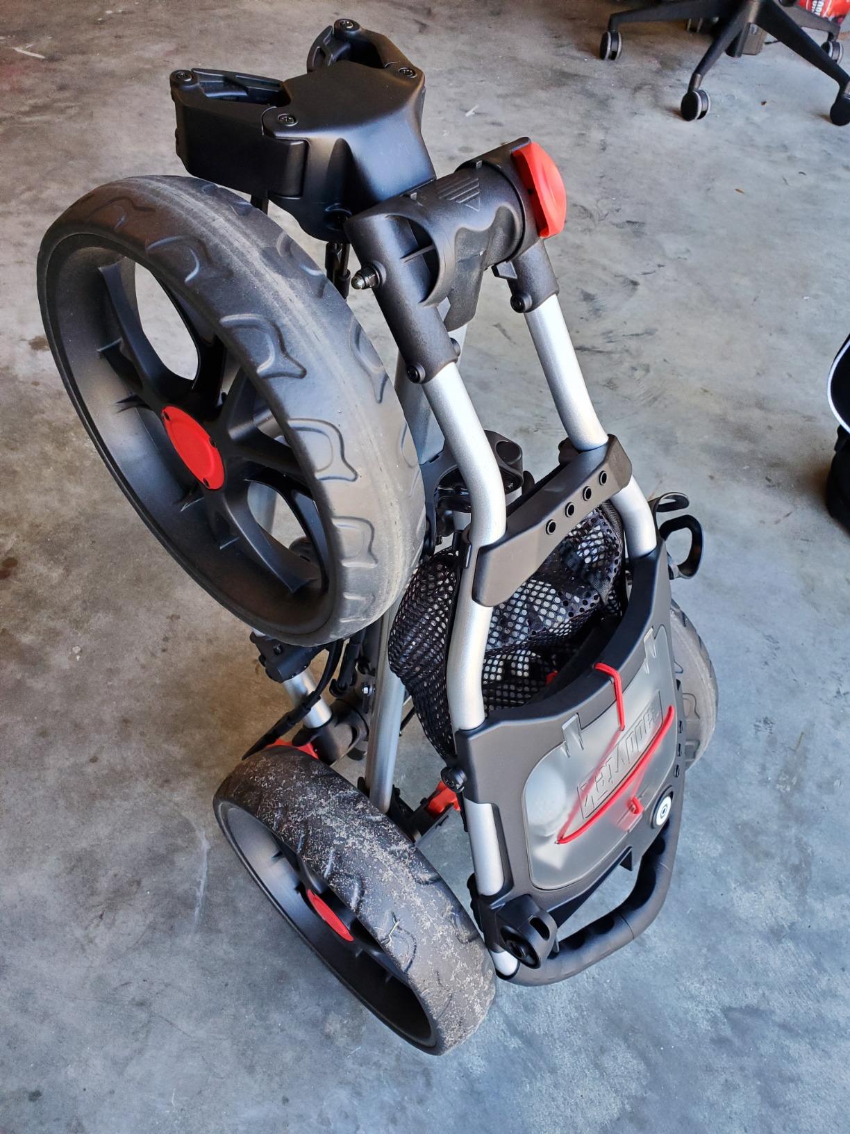 Caddytek CaddyLite 15.3 V2 Golf Push Cart - Lightweight Foldable Aluminum Cart with EVA Wheels, Foot Brake, Adjustable Handle, Umbrella Holder, Drink Holder, Scorecard Holder customer photo 1