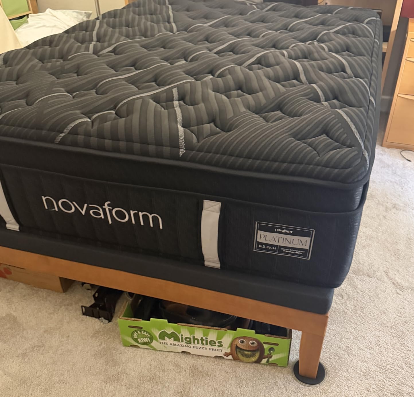 Mellow Naturalista Classic 12-Inch Solid Wood Platform Bed | Wooden Slats, No Box Spring Needed, Easy Assembly | Twin, Natural Pine customer photo 2