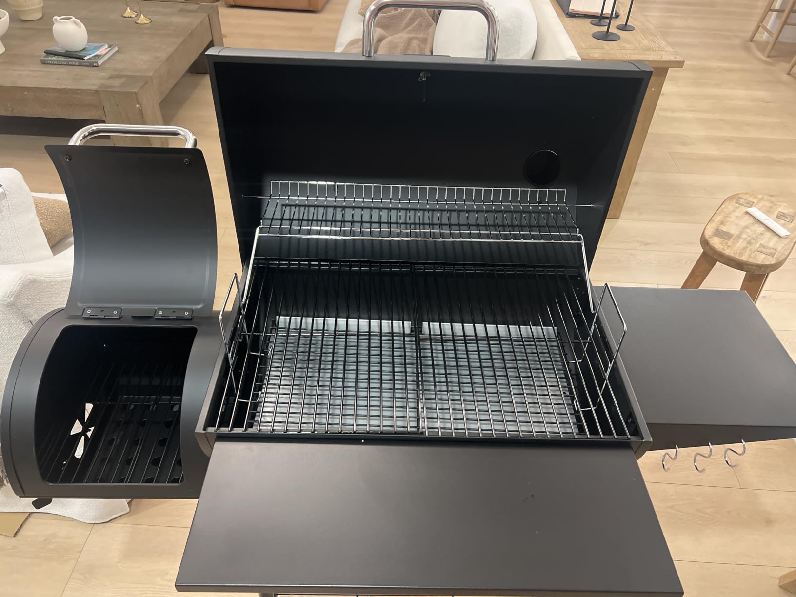 Royal Gourmet CC1830S BBQ Charcoal Grill and Offset Smoker, 823 Square Inch Barrel Charcoal Grill customer photo 2