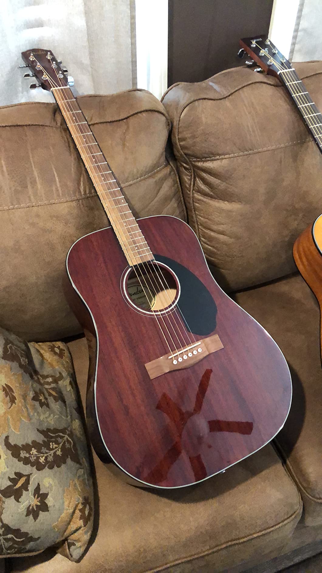 Fender CD-60S Dreadnought Acoustic Guitar, All-Mahogany customer photo 1