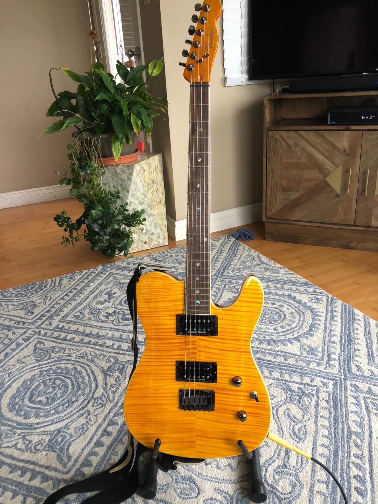 Fender Custom Telecaster FMT HH Electric Guitar, Features Seymour Duncan '59/Pearly Gates Humbuckers with Coil Tap, with 2-Year Warranty, Black Cherry Burst customer photo 1