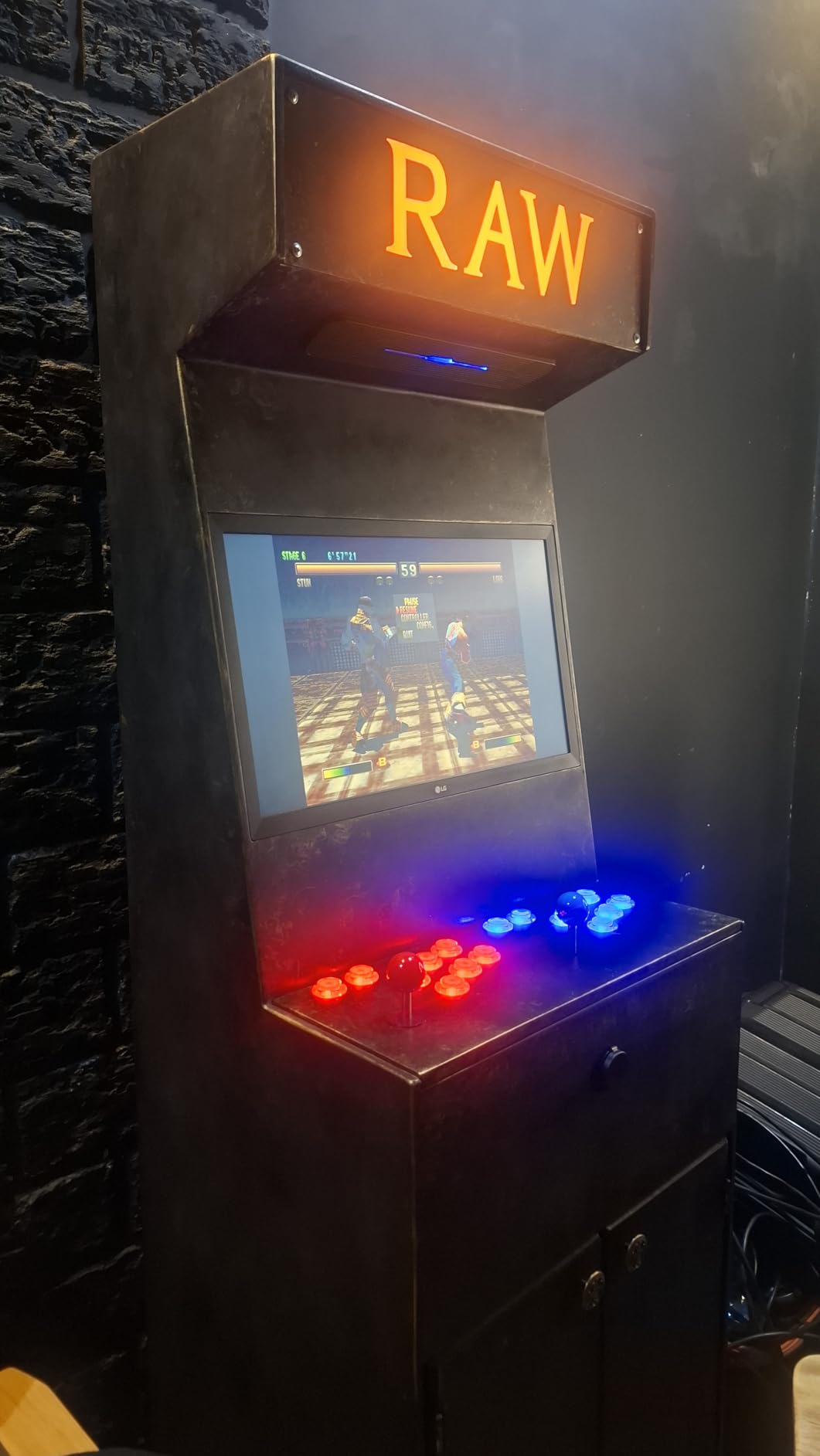 Hikig 2 Player LED Arcade Buttons and Joysticks DIY Kit - 2x Joysticks + 20x LED Arcade Buttons Game Controller Kit for MAME and Raspberry Pi - Red + Blue Color customer photo 2