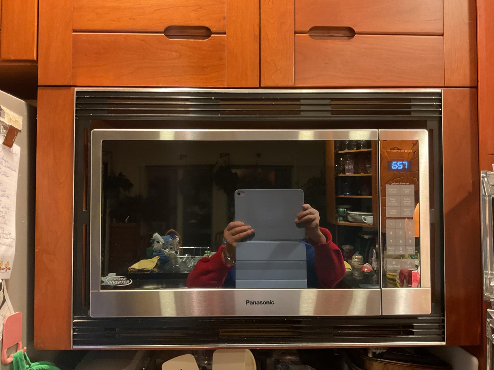 Panasonic Microwave Oven NN-SN97JS Stainless Steel Countertop/Built-In Cyclonic Wave with Inverter Technology and Genius Sensor, 2.2 Cu. Ft, 1250W customer photo 2