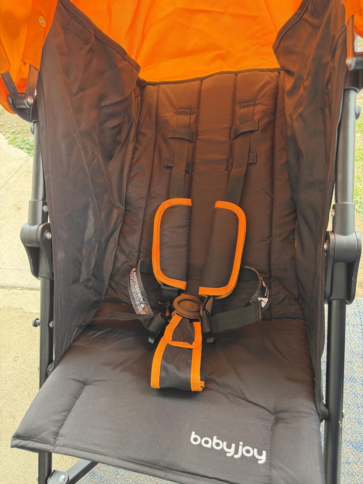 HONEY JOY Baby Lightweight Stroller, Compact Travel Stroller for Airplane, Adjustable Backrest & Canopy, 5-Point Harness, Cup Holder, Storage Basket, Foldable Umbrella Stroller for Toddlers (Green) customer photo 1