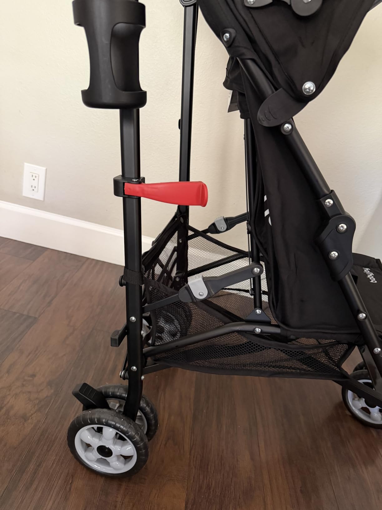 HONEY JOY Baby Lightweight Stroller, Compact Travel Stroller for Airplane, Adjustable Backrest & Canopy, 5-Point Harness, Cup Holder, Storage Basket, Foldable Umbrella Stroller for Toddlers (Green) customer photo 2