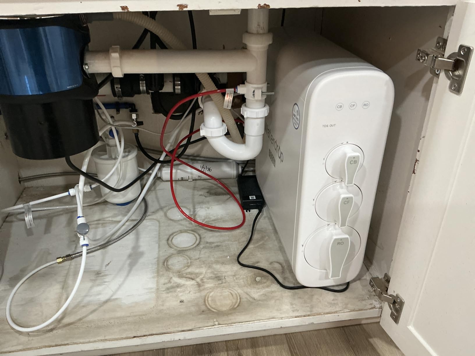 Waterdrop G3P600 Tankless Reverse Osmosis Water Filter System, 600 GPD customer photo 1
