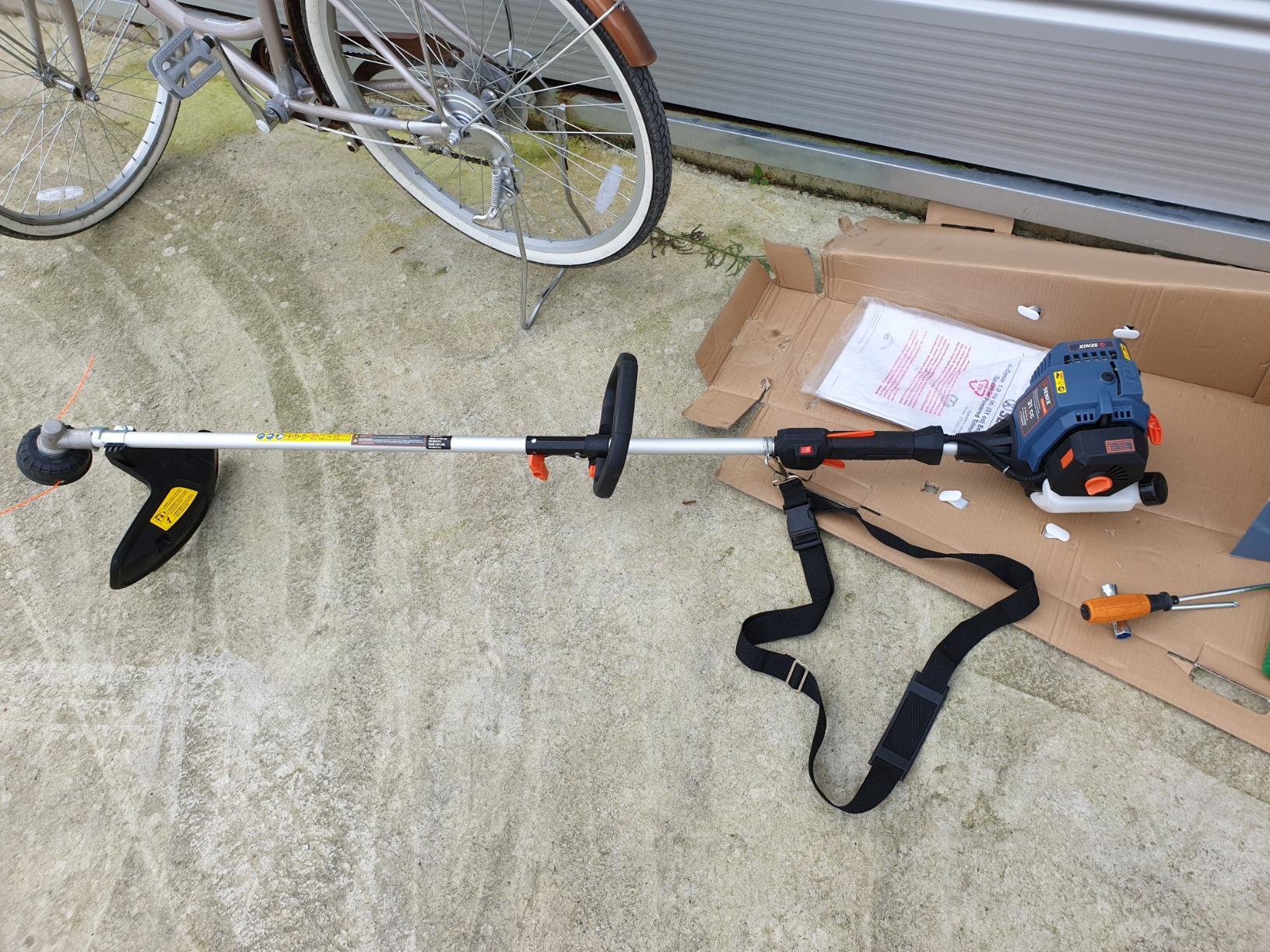 Senix 4QL 26.5 cc Full Crank Gas Weed Wacker, String Trimmer and Edger Lawn Tool with Straight Shaft, 17.7 Inch Cutting Width (GTS4QL-L) customer photo 1