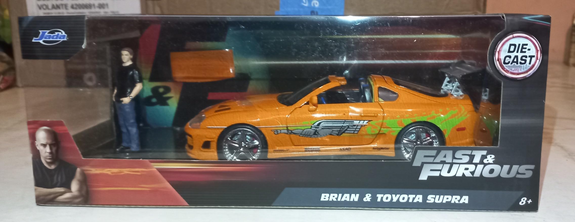 Jada Fast & Furious Brian's 1995 Toyota Supra Diecast Model - 1:24 Scale Durable Die Cast Car - Includes Brian O'Conner Figure - Perfect for Collectors and Kids customer photo 1