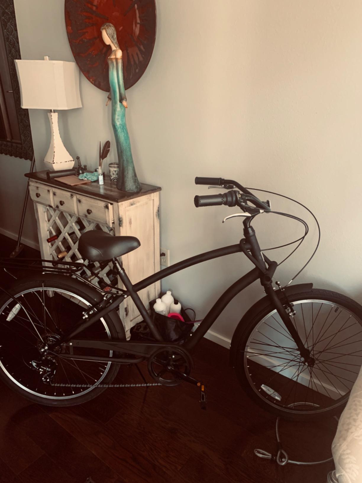 sixthreezero EVRYjourney Men's Steel Beach Cruiser Bike, Hybrid Bicycle with Rear Rack and Fenders, 26-Inch Wheels, Multiple Speed Options and Color Options customer photo 2