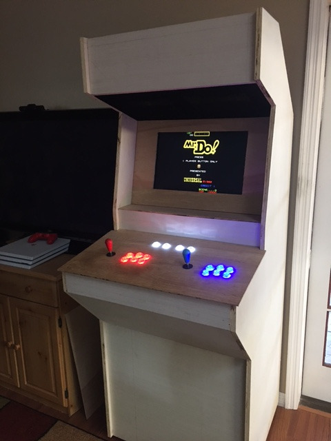 EG STARTS 2 Player Arcade Games DIY Kit Parts 2 Ellipse Oval Joystick Handles + 20 LED lit Arcade Buttons (Red & Blue Kit) customer photo 1