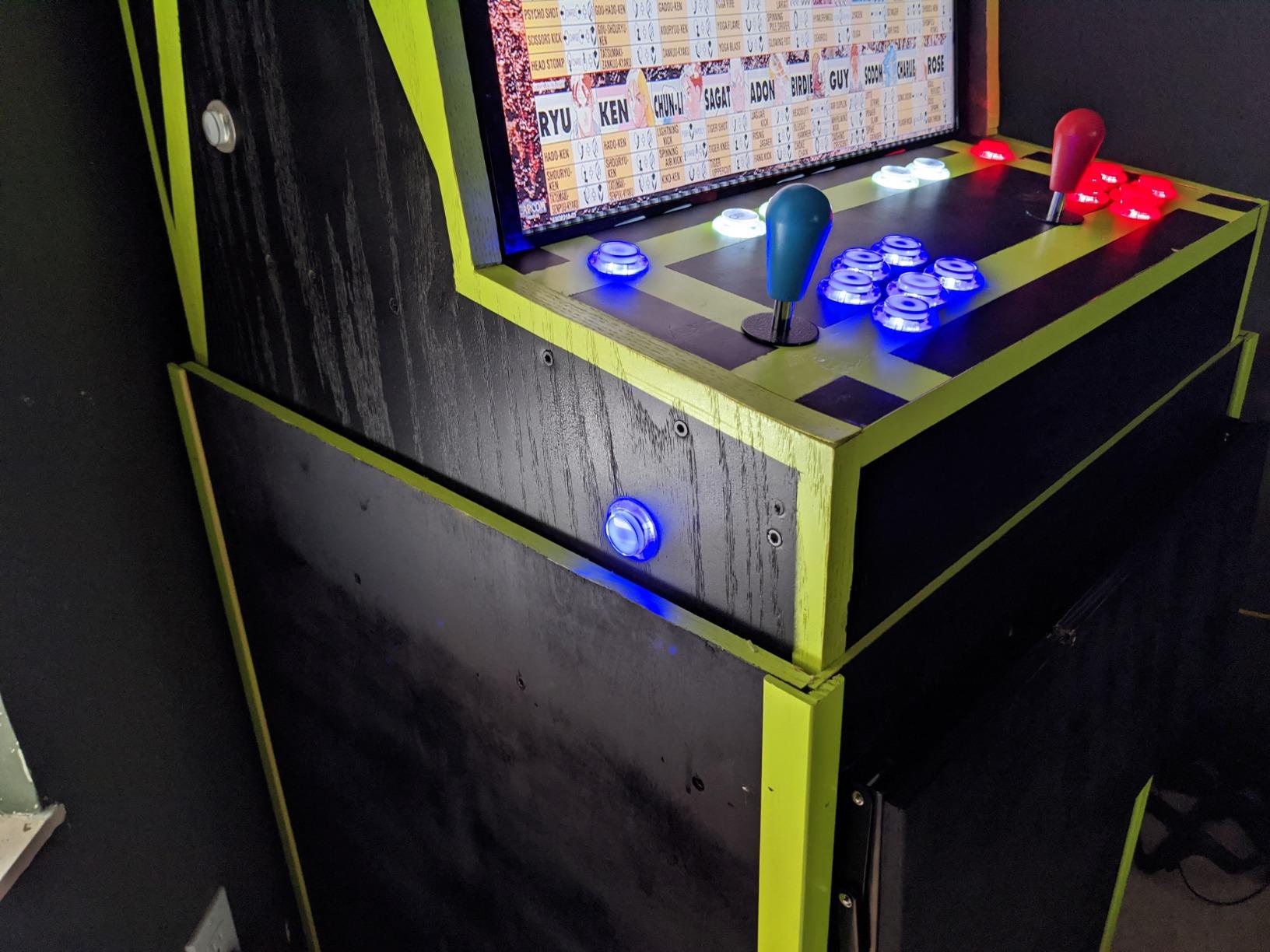 EG STARTS 2 Player Arcade Games DIY Kit Parts 2 Ellipse Oval Joystick Handles + 20 LED lit Arcade Buttons (Red & Blue Kit) customer photo 2