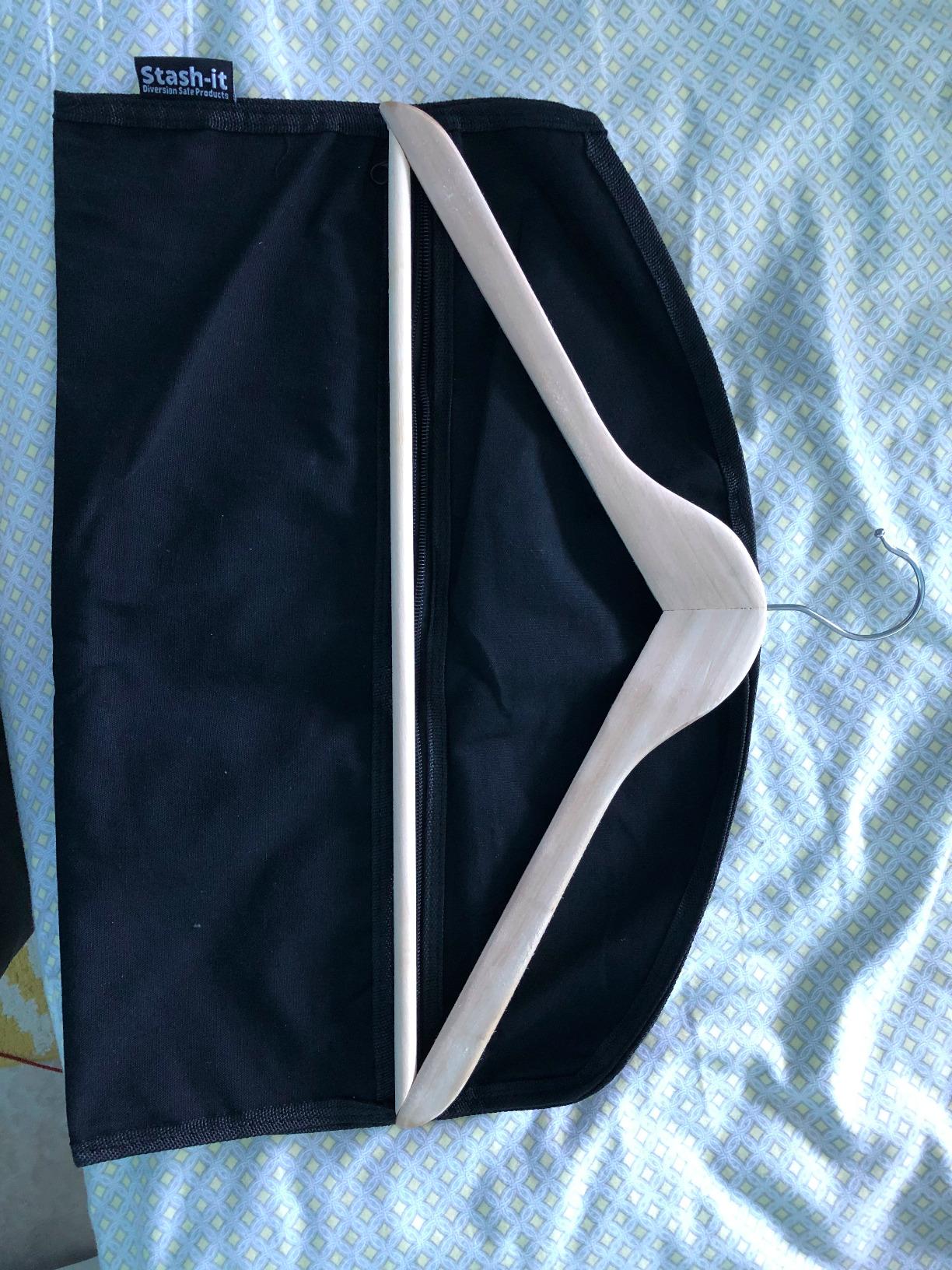 Stash-it Hanger Diversion Safe with Hidden Pocket | Fits Under Hanging Clothes, Hide Valuables, For Home or Travel customer photo 1