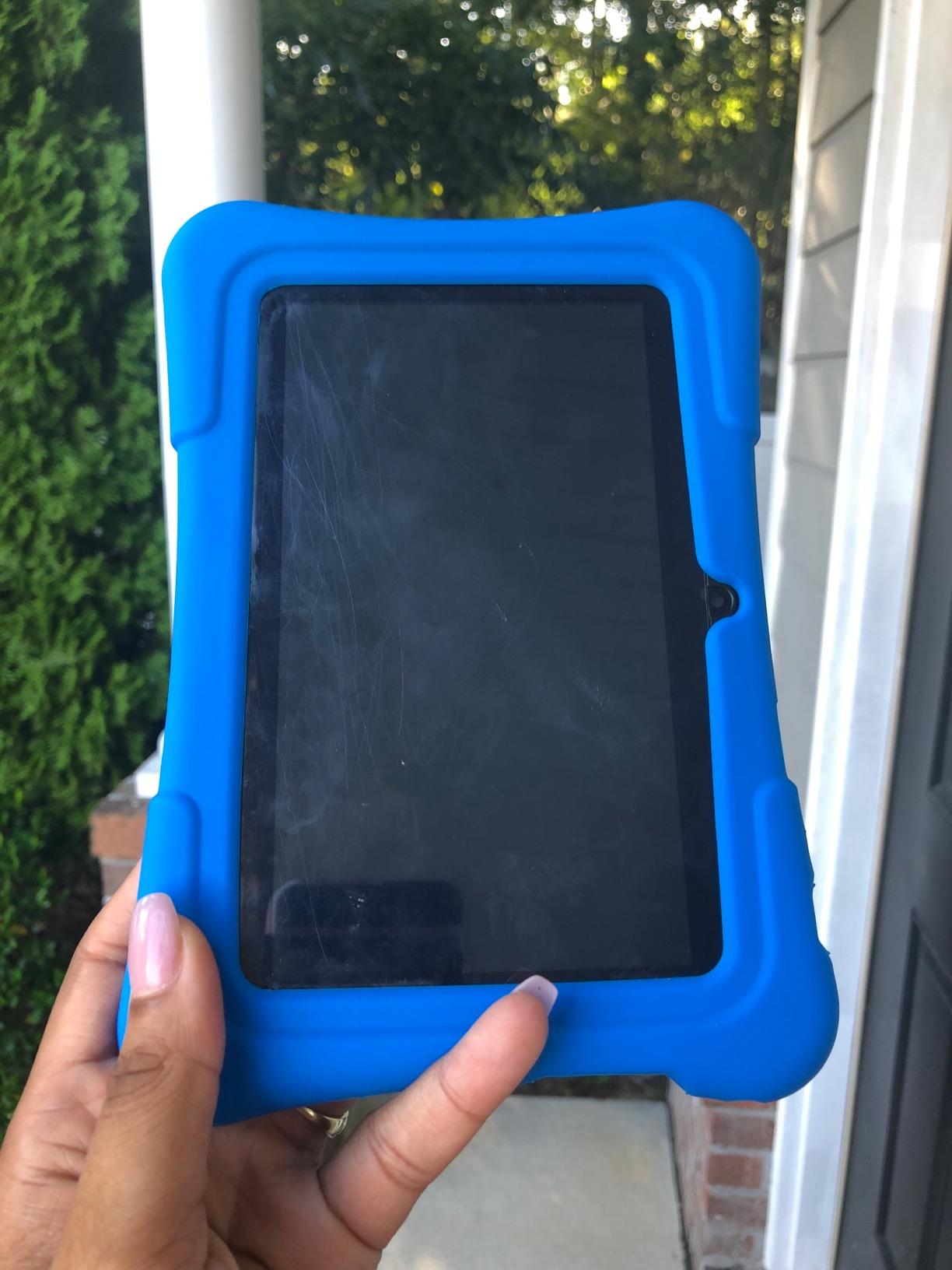 PRITOM 7'' Kids Tablet Android, 32GB, Kids Software Pre-Installed, Blue | Parental Control, Kids Apps & Games Pre-Installed, with Kids-Tablet Case, YouTube Kids customer photo 2