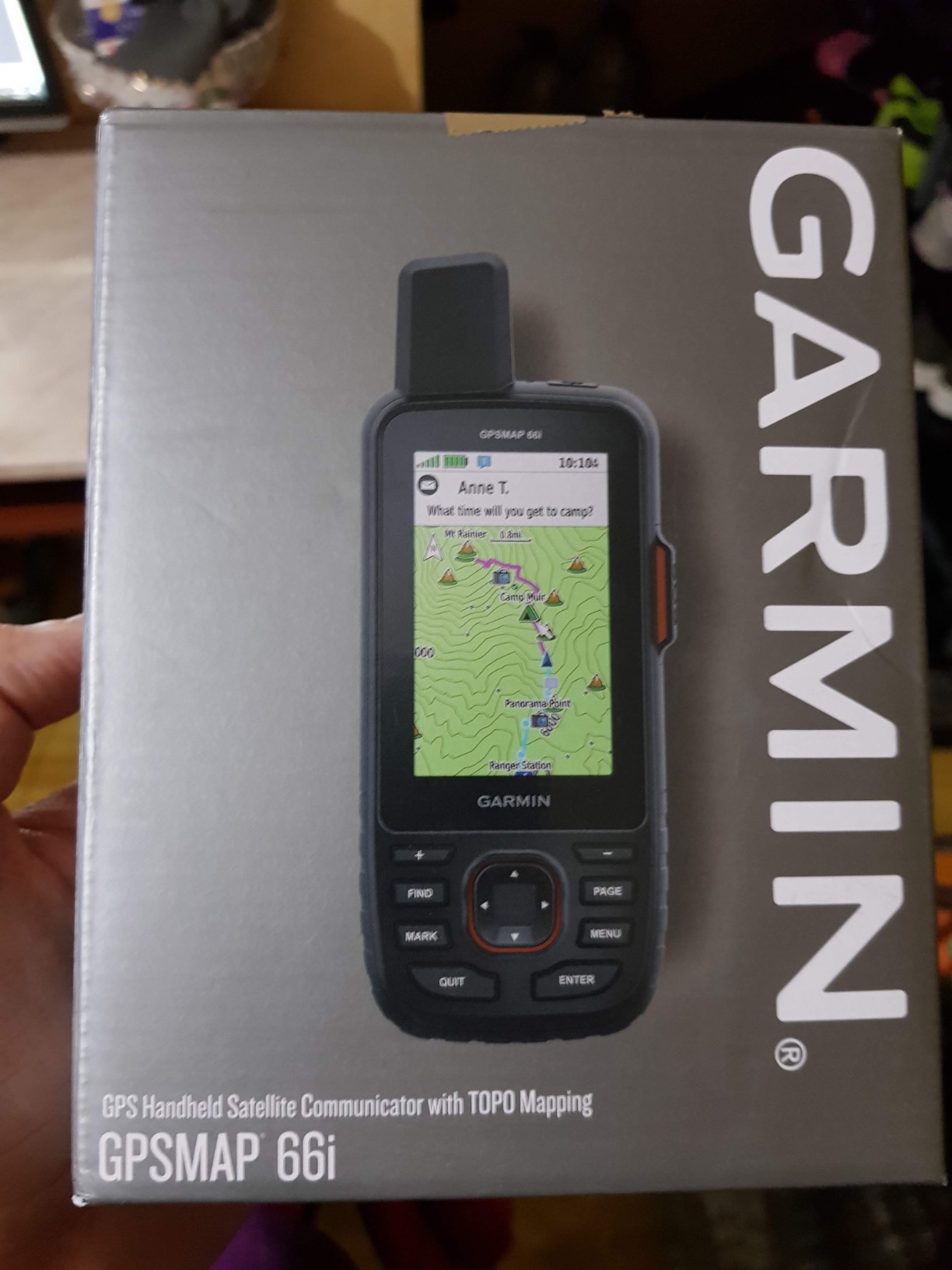 Garmin GPSMAP 66i, GPS Handheld and Satellite Communicator, Featuring TopoActive Mapping and inReach Technology customer photo 1