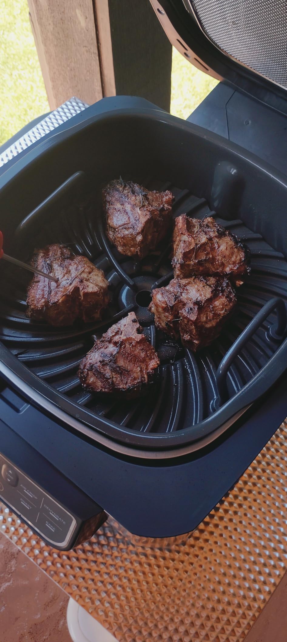 Ninja Foodi Indoor Grill & Air Fryer | 5-in-1 Grill, Air Fry, Roast, Bake, & Dehydrate | Cyclonic Grilling Technology | XL Capacity | Dishwasher Safe Parts | Black/Grey | AG301 customer photo 2