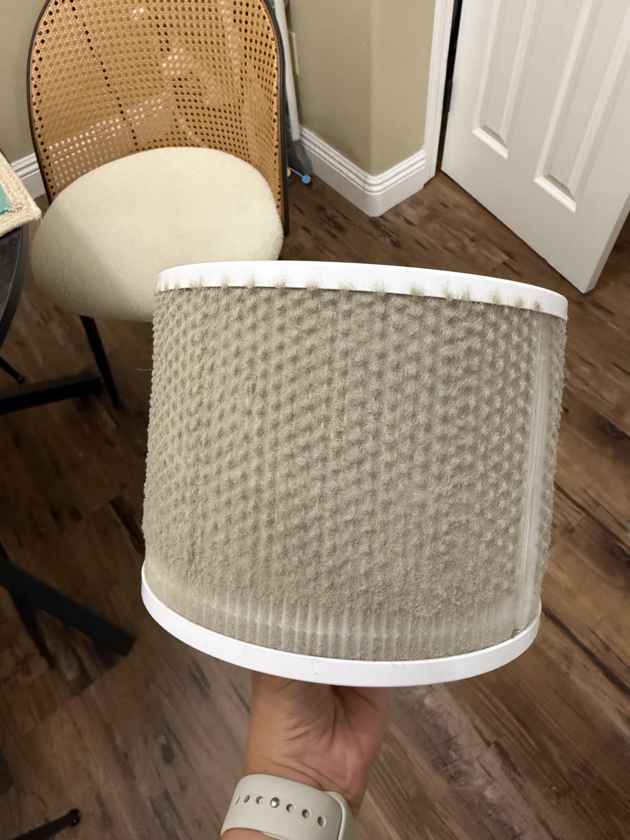 LEVOIT Air Purifier for Home Allergies Pet Hair in Bedroom, Covers Up to 1073 ft by 56W High Torque Motor, AHAM VERIFIDE, 3-in-1 Filter with HEPA Sleep Mode, Remove Dust Smoke Odor, Core300-P, White customer photo 1
