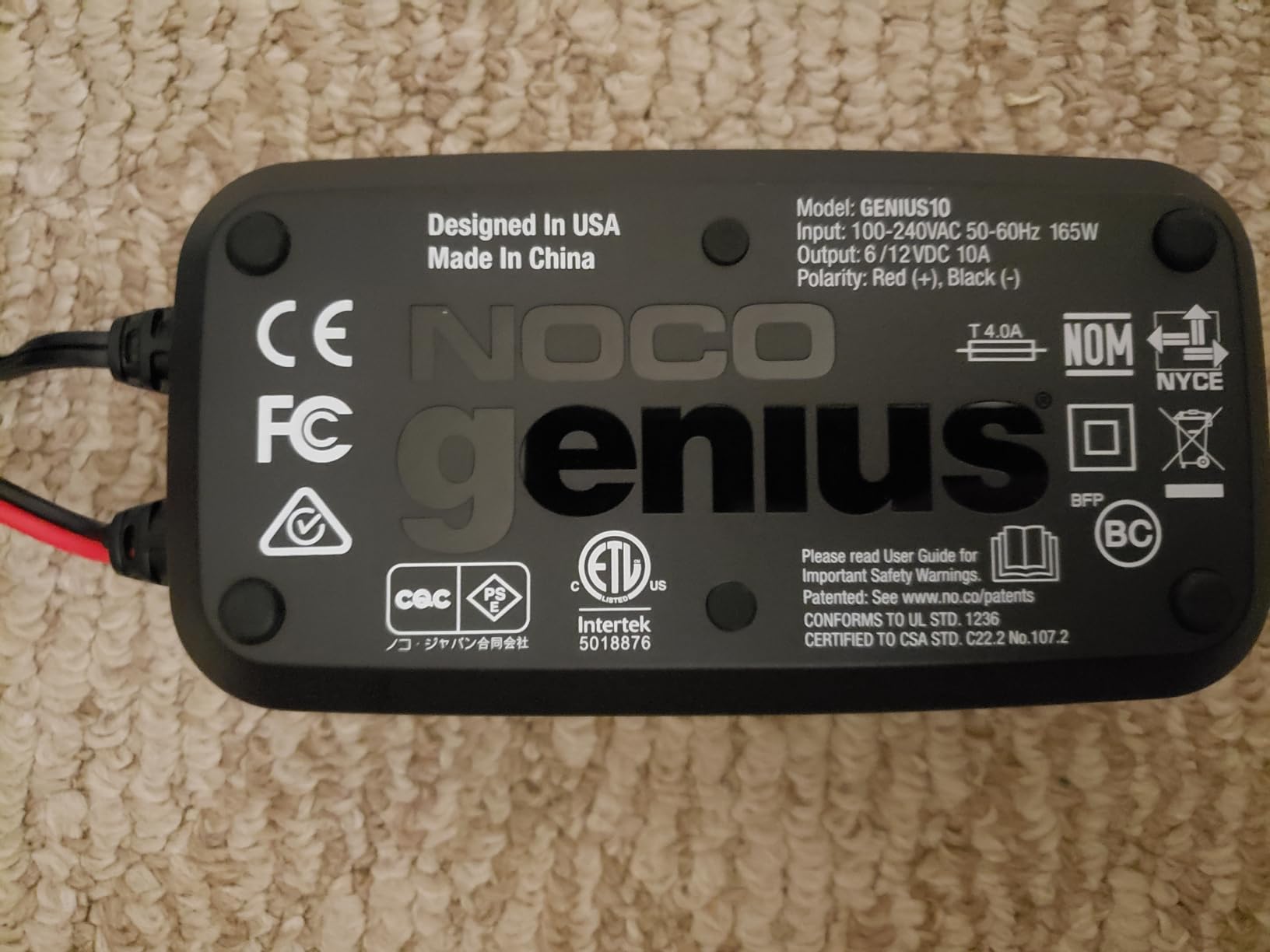 NOCO GENIUS10 10A 6/12V Smart Battery Charger, Trickle Charger & Maintainer customer photo 2