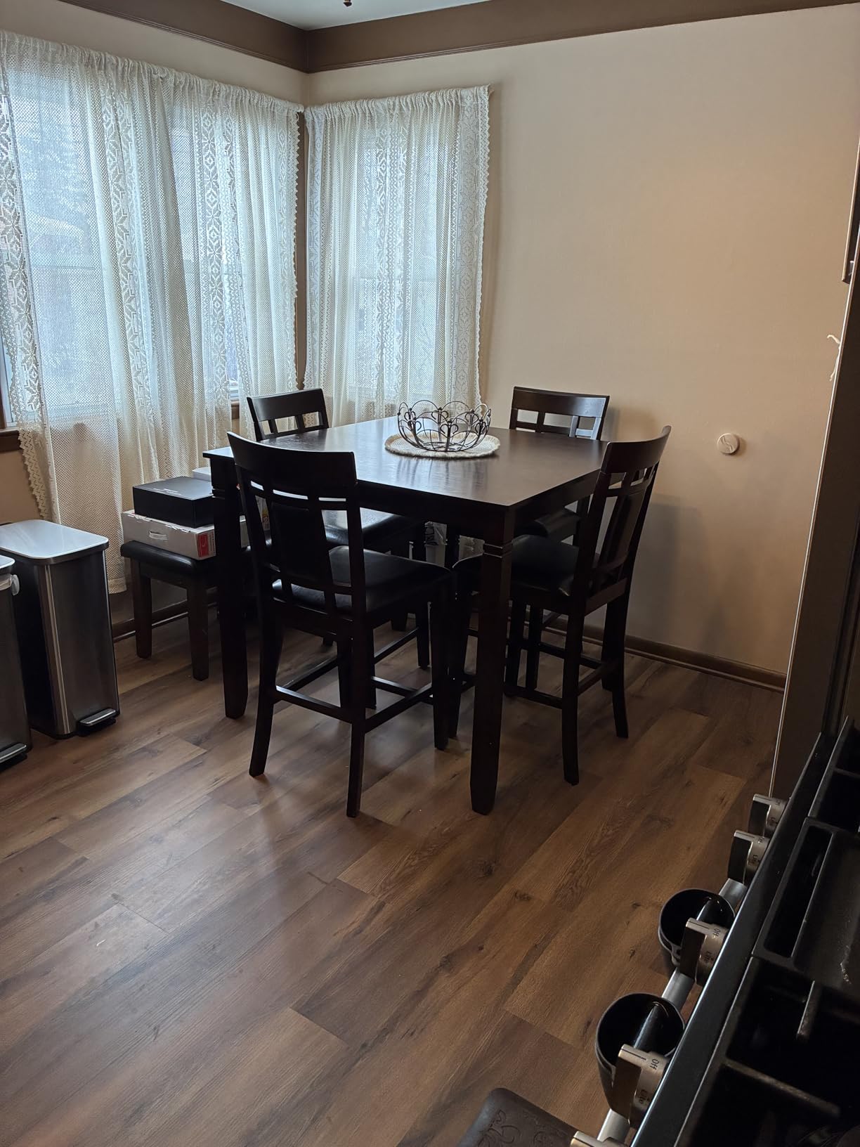 Signature Design by Ashley 5-Piece Square Counter Height Dining Set, Gray | Bridson Series customer photo 2