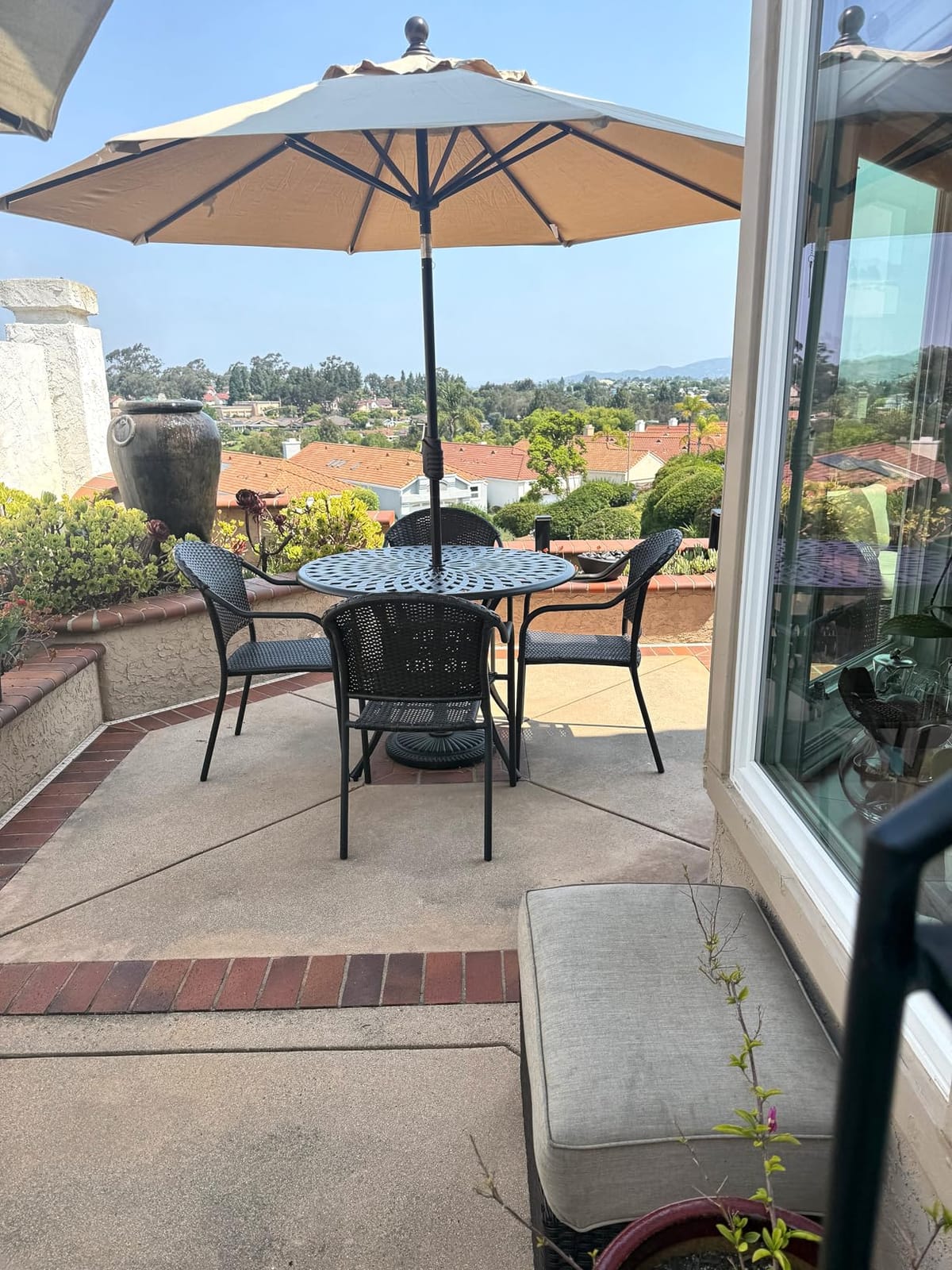 EliteShade USA 10-Year-Non-Fading 9Ft Market Patio Umbrella, UPF 50+ UV Protection Performance Sun Umbrella, Heavy Duty Commercial Grade Outdoor Table Umbrella with Crank & Tilt, Windproof Vented Top for Garden, Pool, Deck and Outdoor Playsets, Heather Beige customer photo 1