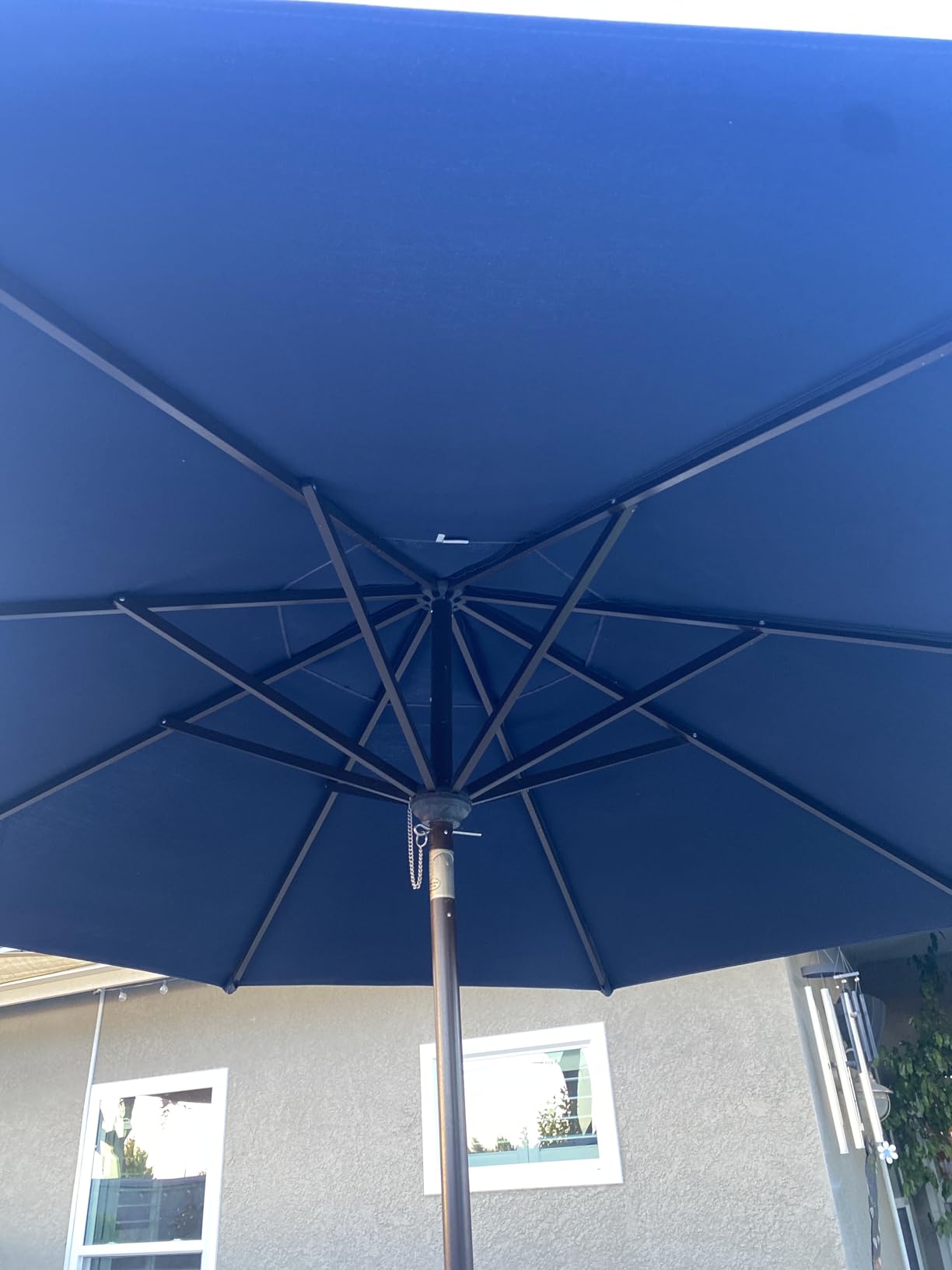 EliteShade USA 10-Year-Non-Fading 9Ft Market Patio Umbrella, UPF 50+ UV Protection Performance Sun Umbrella, Heavy Duty Commercial Grade Outdoor Table Umbrella with Crank & Tilt, Windproof Vented Top for Garden, Pool, Deck and Outdoor Playsets, Heather Beige customer photo 2