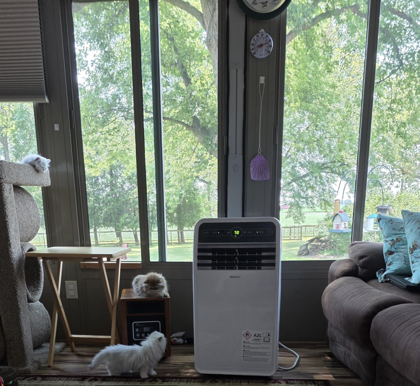 Shinco 12,000 BTU (7,500 BTU SACC) Portable Air Conditioner, Portable AC Unit with Built-in Cool, Dehumidifier&Fan Modes for Room up to 450 sq.ft, with Remote Control, 24 Hour Timer, Installation Kit customer photo 1