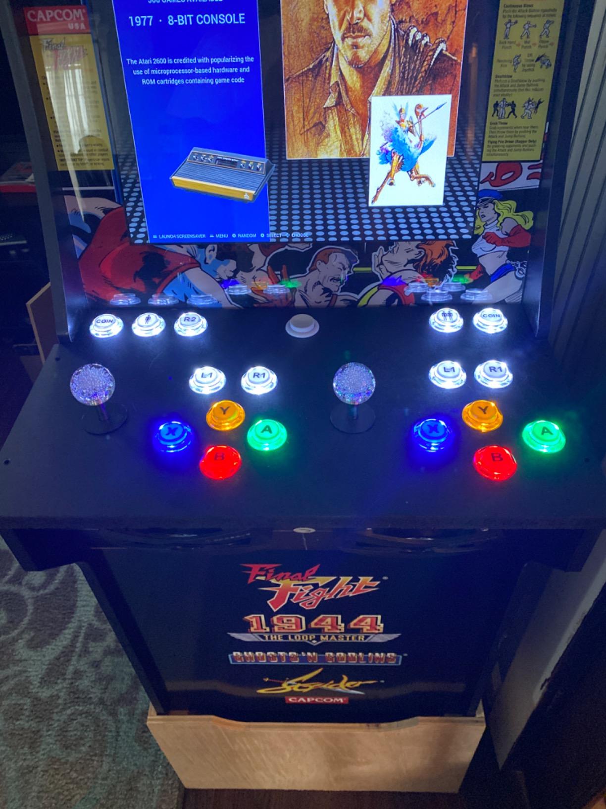 SJ@JX Arcade 2 Player Game Controller Stick DIY Kit LED Buttons with Logo MX Microswitch 8 Way Joystick USB Encoder Cable for PC MAME Raspberry Pi Color Mix customer photo 2