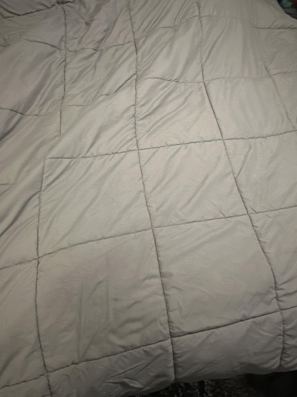 DOWNCOOL Comforters Queen Size, White Duvet Insert, Lightweight Quilt | Corner Tabs,All Season, Down Alternative Hotel Comforter, Queen 88x92 Inches customer photo 2